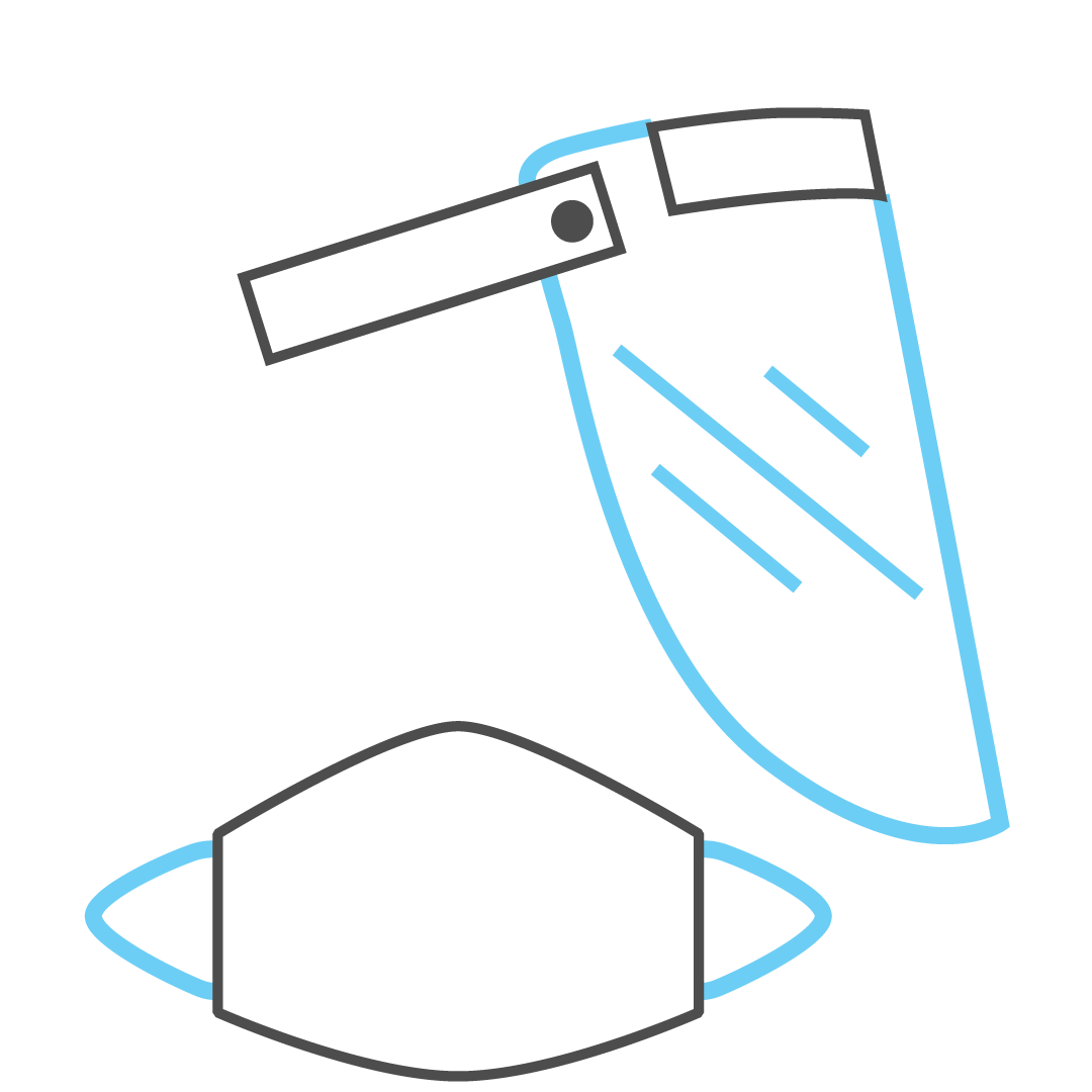 Learn more about our Masks and Face Shields